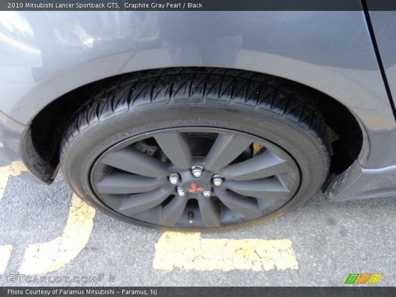 Graphite Gray Pearl / Black 2010 Mitsubishi Lancer Sportback GTS
