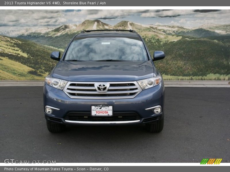 Shoreline Blue Pearl / Ash 2013 Toyota Highlander V6 4WD