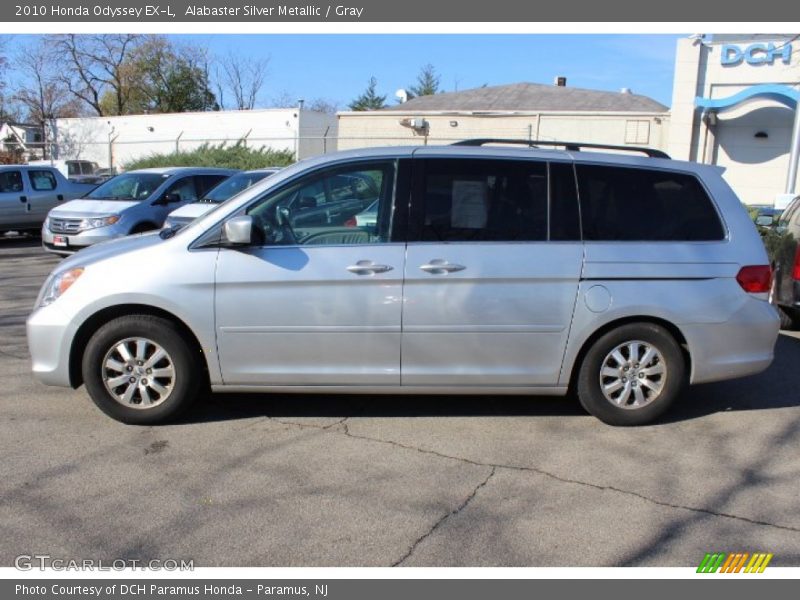 Alabaster Silver Metallic / Gray 2010 Honda Odyssey EX-L