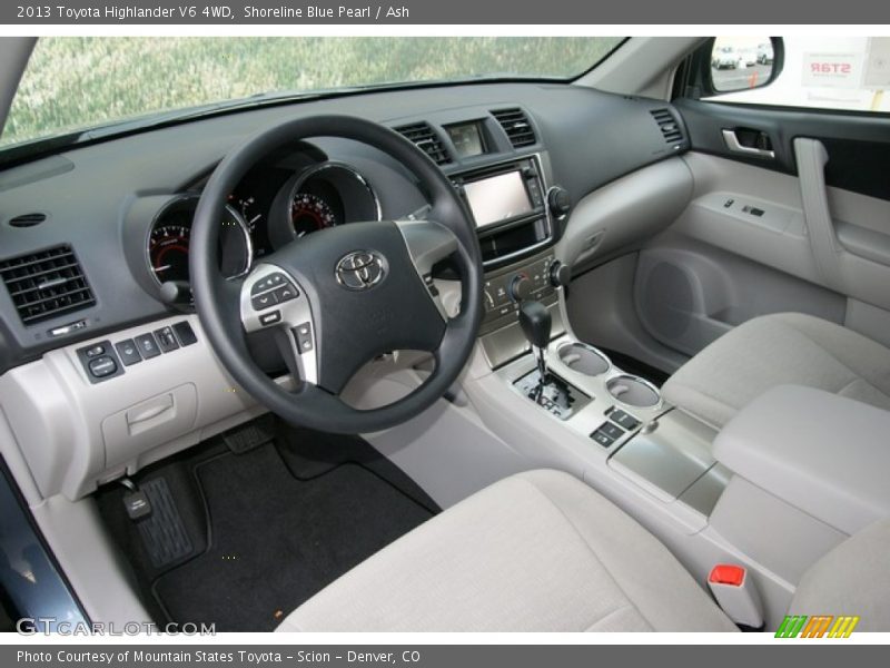 Shoreline Blue Pearl / Ash 2013 Toyota Highlander V6 4WD