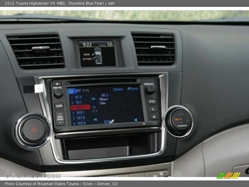 Shoreline Blue Pearl / Ash 2013 Toyota Highlander V6 4WD