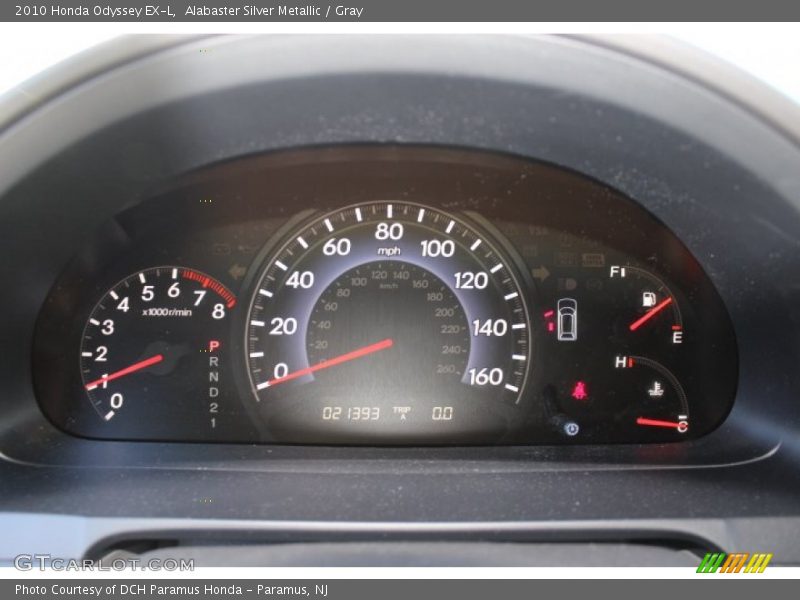 Alabaster Silver Metallic / Gray 2010 Honda Odyssey EX-L