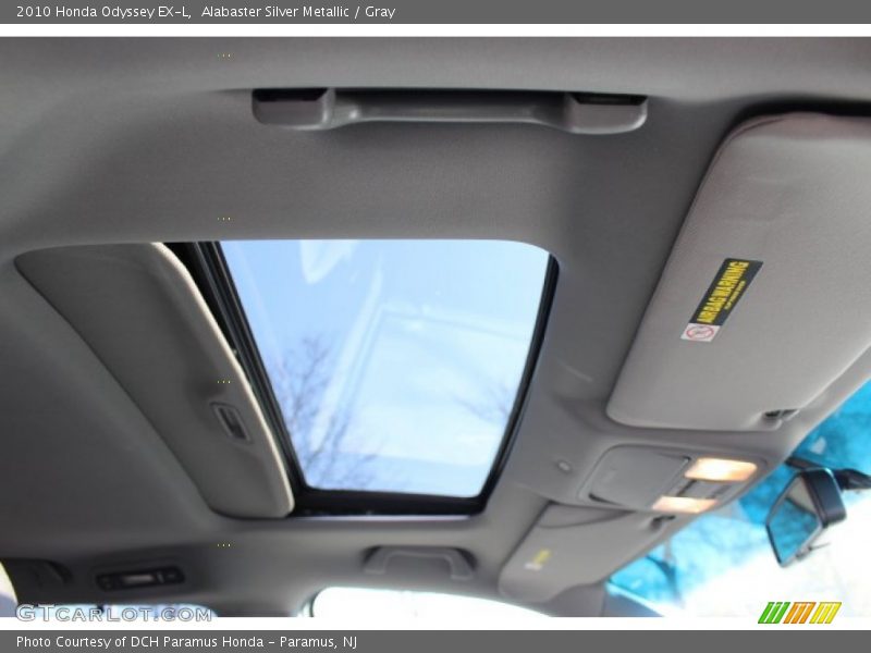 Alabaster Silver Metallic / Gray 2010 Honda Odyssey EX-L