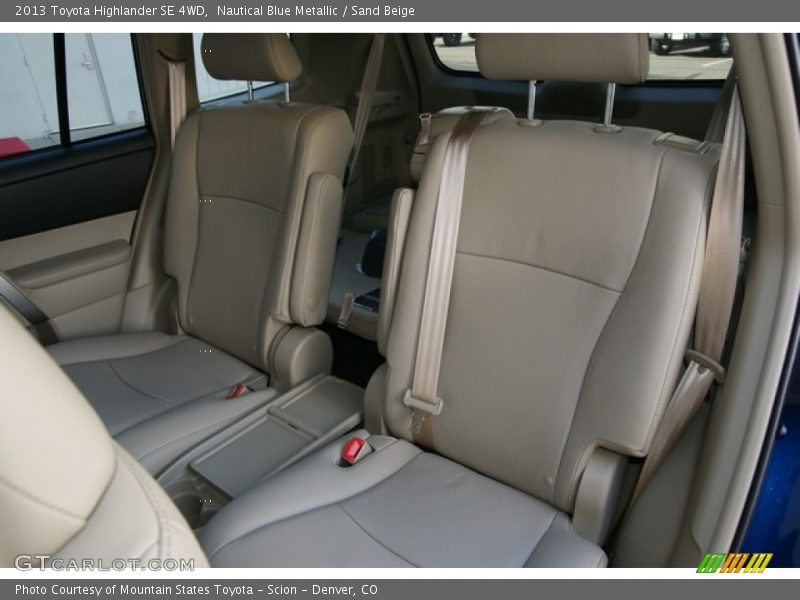 Nautical Blue Metallic / Sand Beige 2013 Toyota Highlander SE 4WD