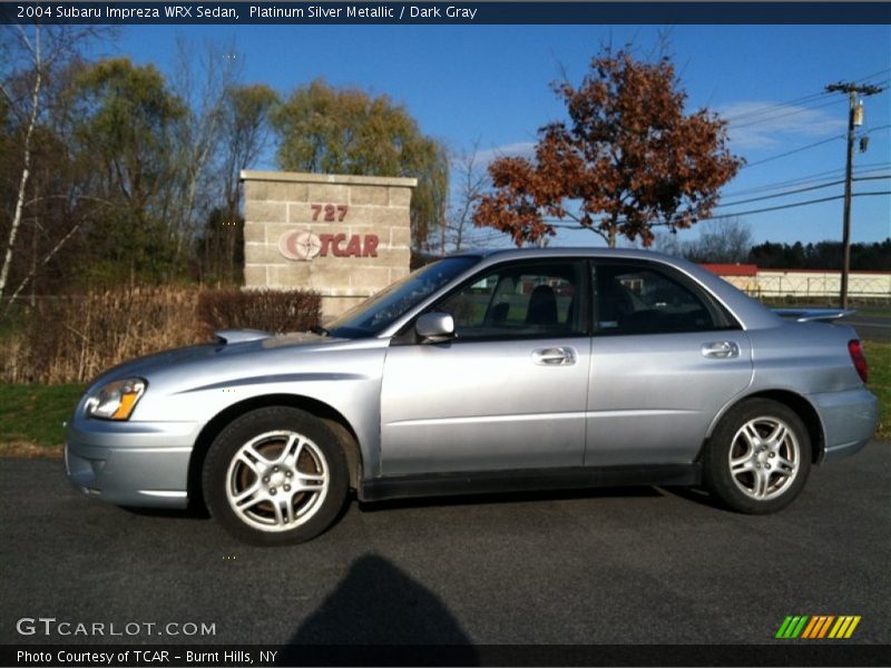 Platinum Silver Metallic / Dark Gray 2004 Subaru Impreza WRX Sedan