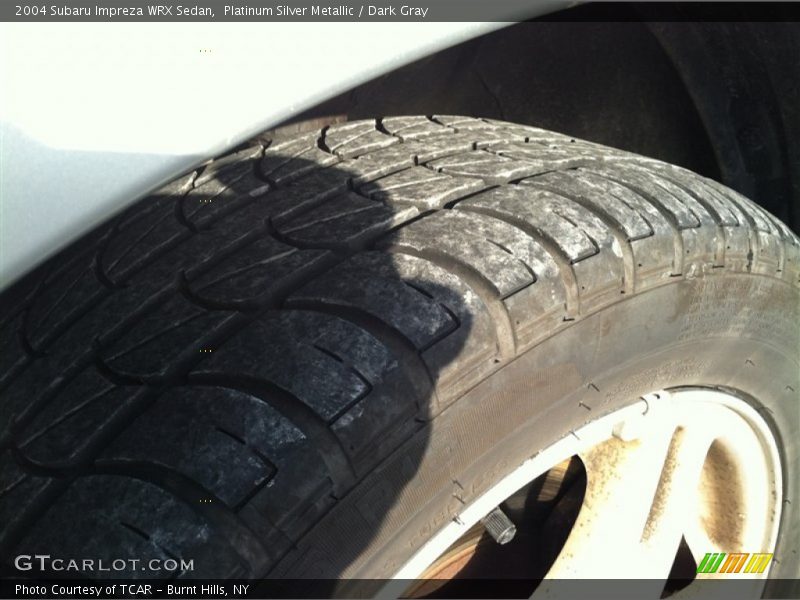 Platinum Silver Metallic / Dark Gray 2004 Subaru Impreza WRX Sedan