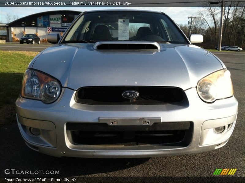 Platinum Silver Metallic / Dark Gray 2004 Subaru Impreza WRX Sedan