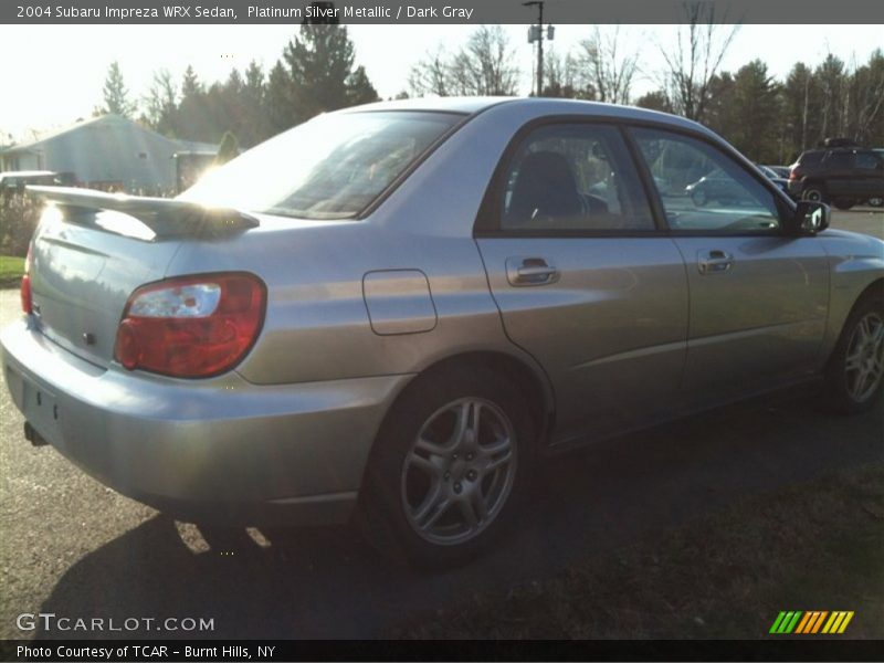 Platinum Silver Metallic / Dark Gray 2004 Subaru Impreza WRX Sedan