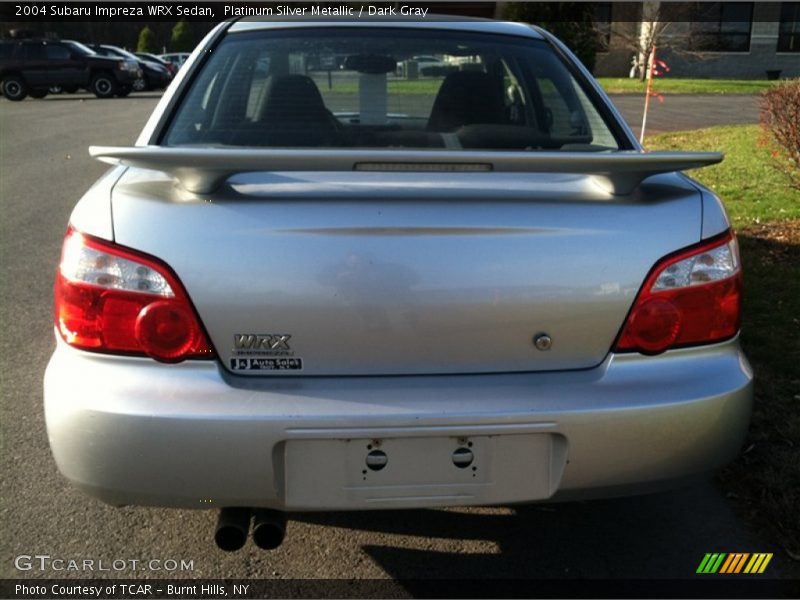 Platinum Silver Metallic / Dark Gray 2004 Subaru Impreza WRX Sedan