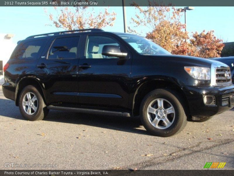 Black / Graphite Gray 2012 Toyota Sequoia SR5 4WD