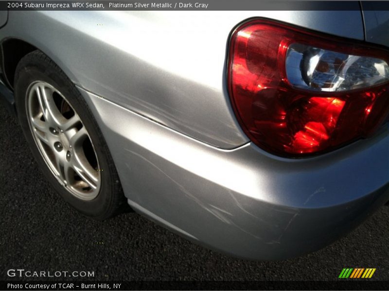Platinum Silver Metallic / Dark Gray 2004 Subaru Impreza WRX Sedan