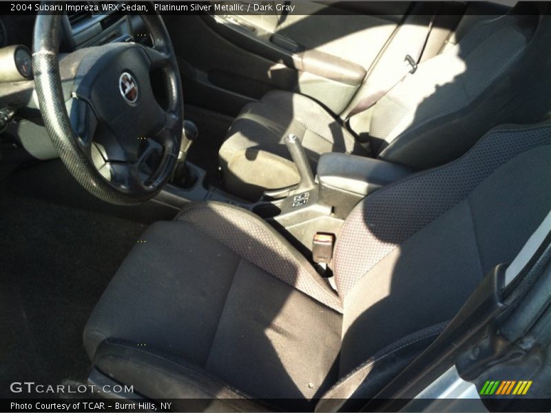 Platinum Silver Metallic / Dark Gray 2004 Subaru Impreza WRX Sedan