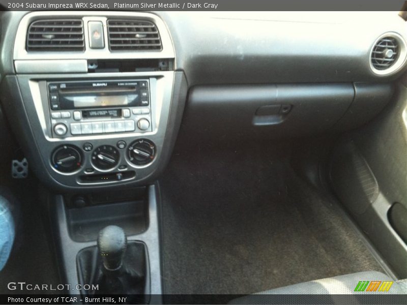Platinum Silver Metallic / Dark Gray 2004 Subaru Impreza WRX Sedan