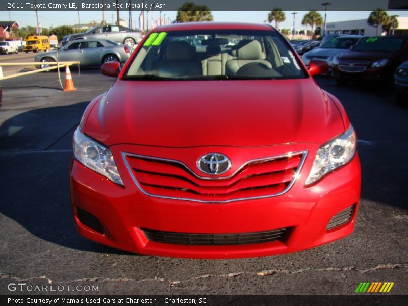 Barcelona Red Metallic / Ash 2011 Toyota Camry LE