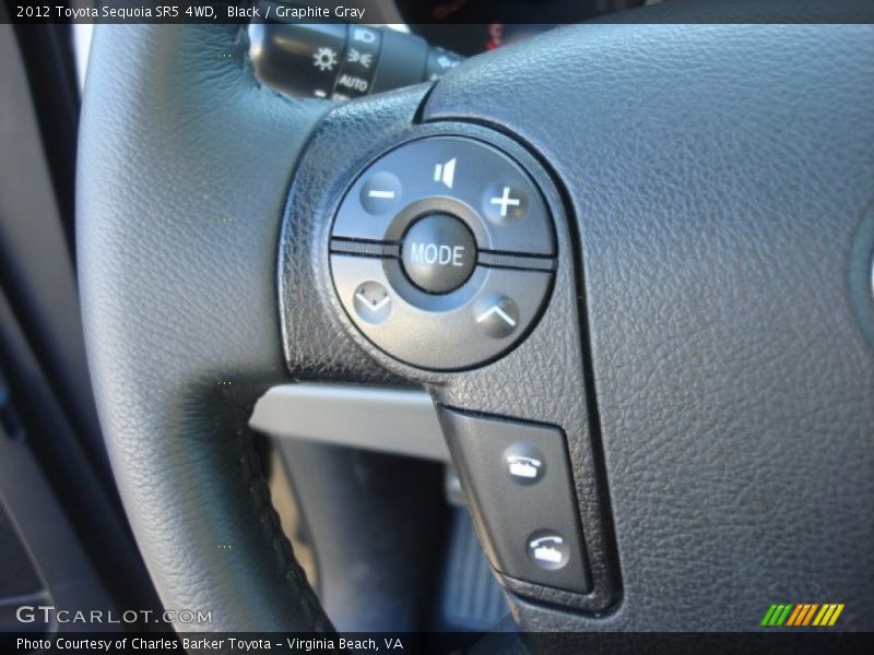 Black / Graphite Gray 2012 Toyota Sequoia SR5 4WD