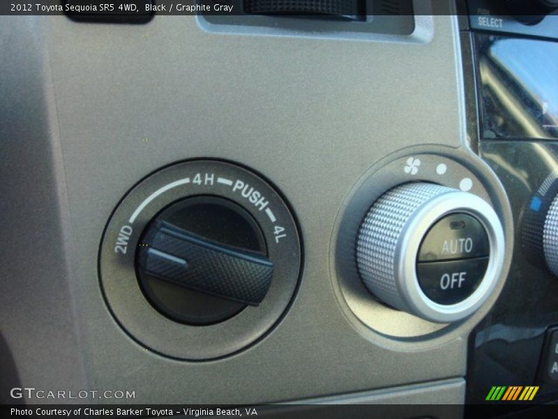 Black / Graphite Gray 2012 Toyota Sequoia SR5 4WD