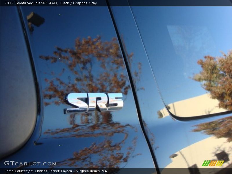 Black / Graphite Gray 2012 Toyota Sequoia SR5 4WD
