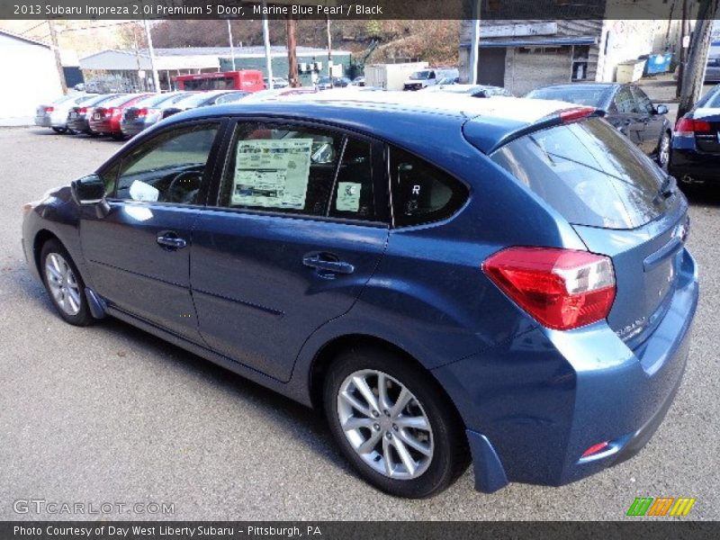 Marine Blue Pearl / Black 2013 Subaru Impreza 2.0i Premium 5 Door