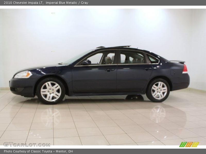 Imperial Blue Metallic / Gray 2010 Chevrolet Impala LT