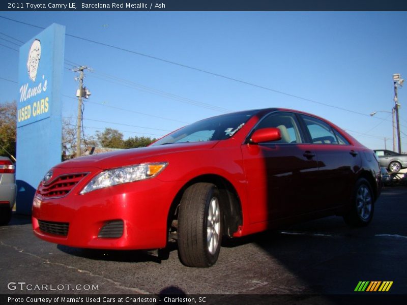 Barcelona Red Metallic / Ash 2011 Toyota Camry LE