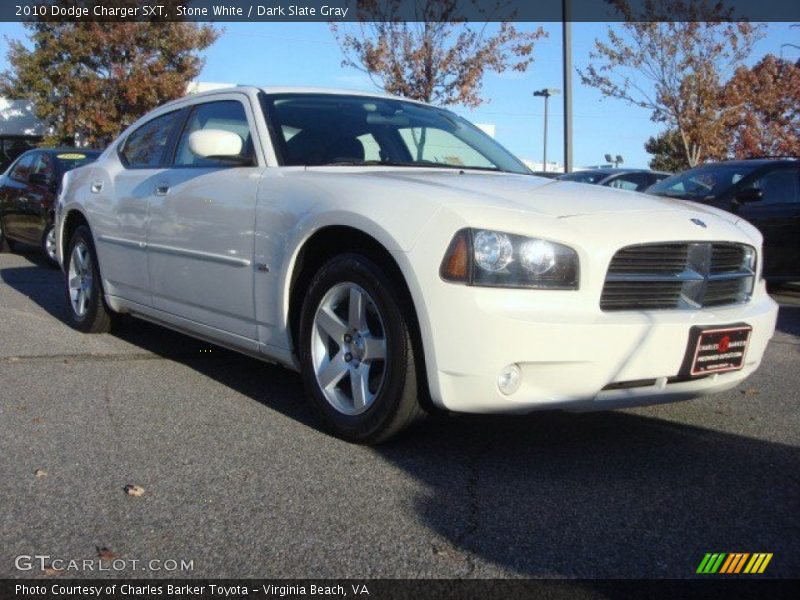 Stone White / Dark Slate Gray 2010 Dodge Charger SXT