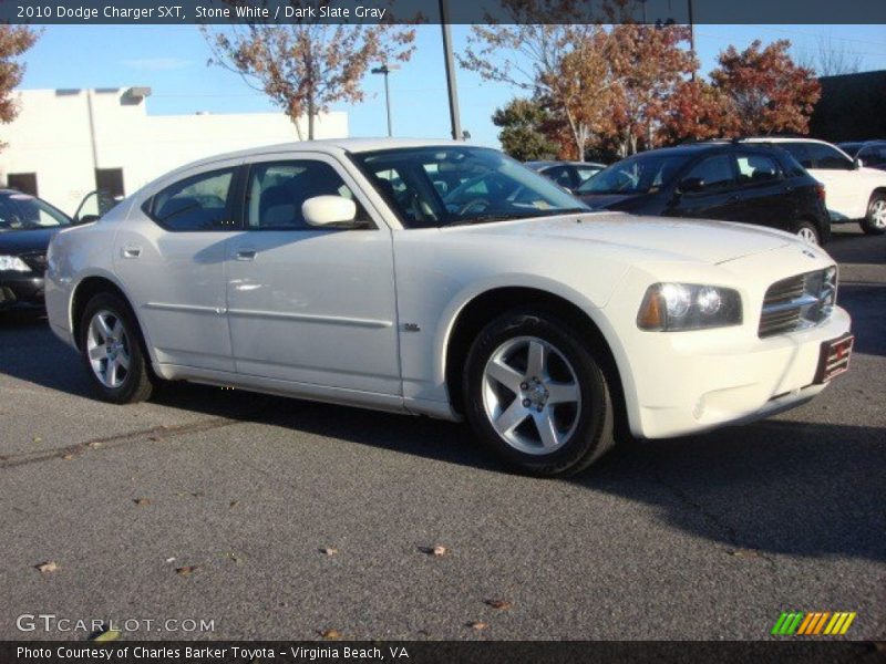 Stone White / Dark Slate Gray 2010 Dodge Charger SXT