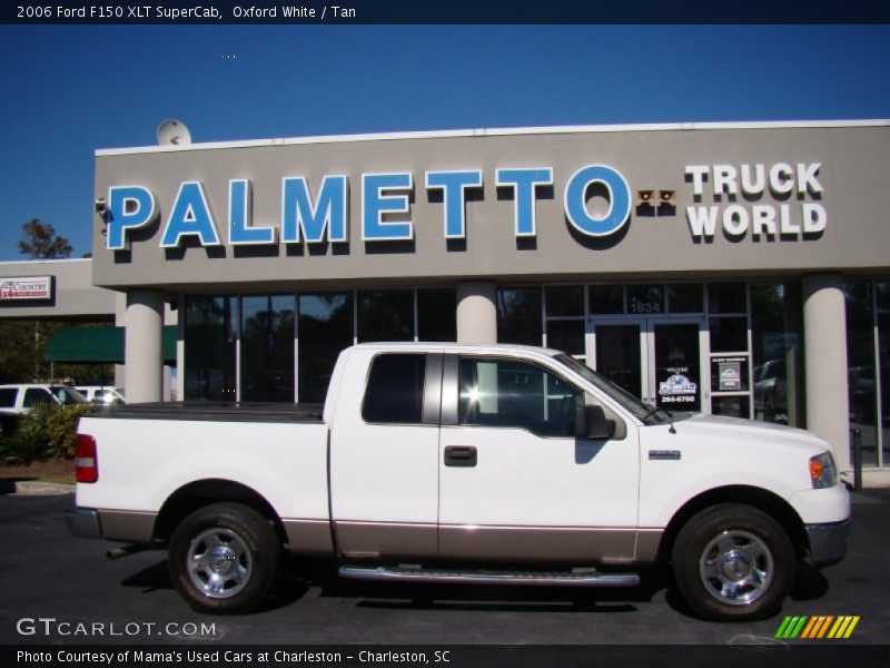 Oxford White / Tan 2006 Ford F150 XLT SuperCab