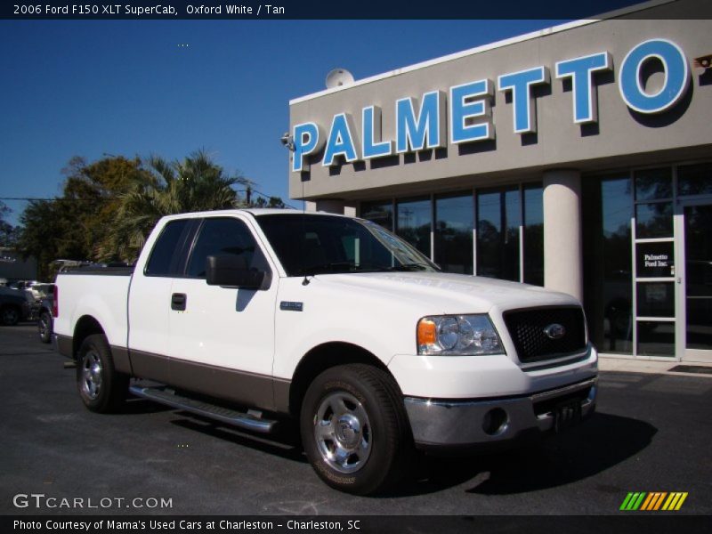 Oxford White / Tan 2006 Ford F150 XLT SuperCab