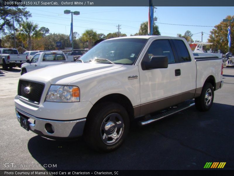 Oxford White / Tan 2006 Ford F150 XLT SuperCab
