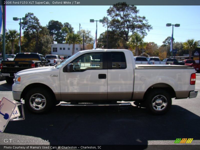 Oxford White / Tan 2006 Ford F150 XLT SuperCab