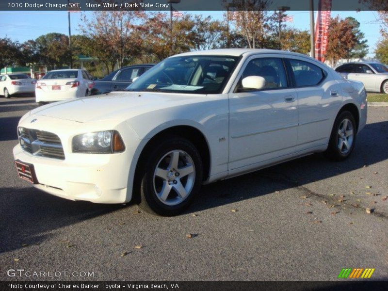 Stone White / Dark Slate Gray 2010 Dodge Charger SXT