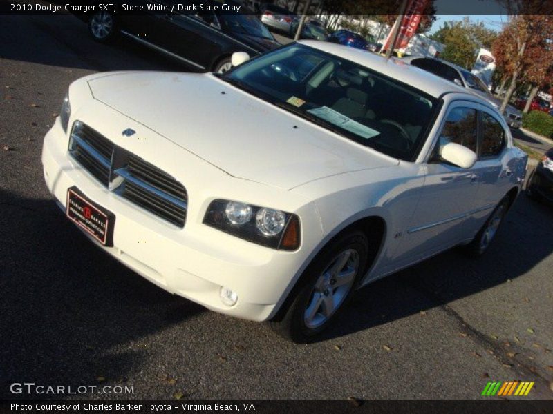 Stone White / Dark Slate Gray 2010 Dodge Charger SXT