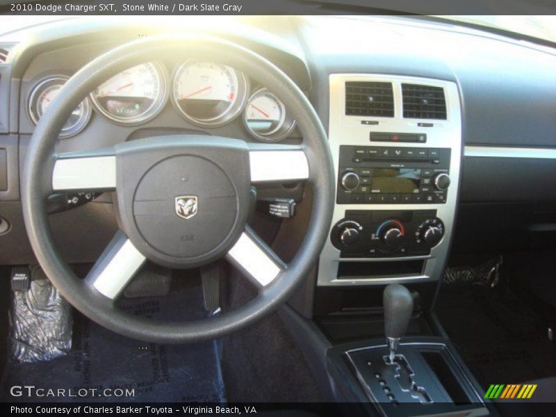 Stone White / Dark Slate Gray 2010 Dodge Charger SXT