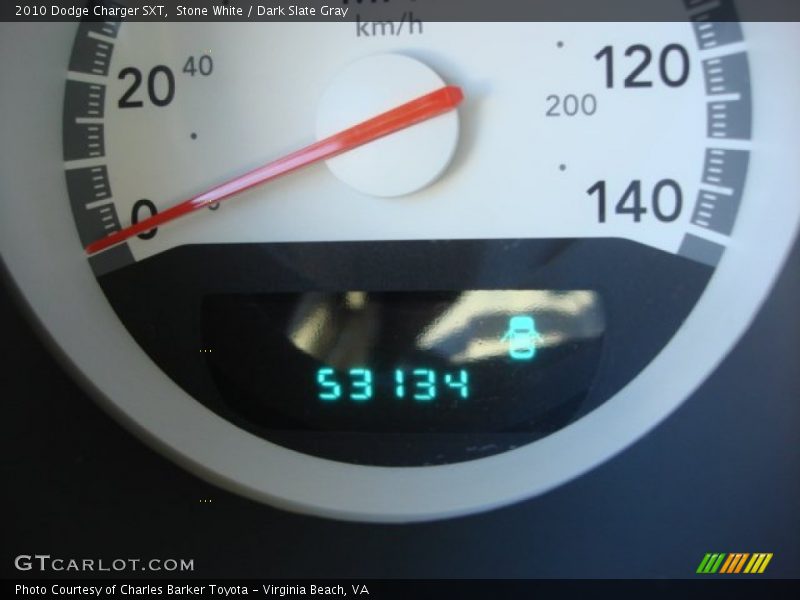 Stone White / Dark Slate Gray 2010 Dodge Charger SXT