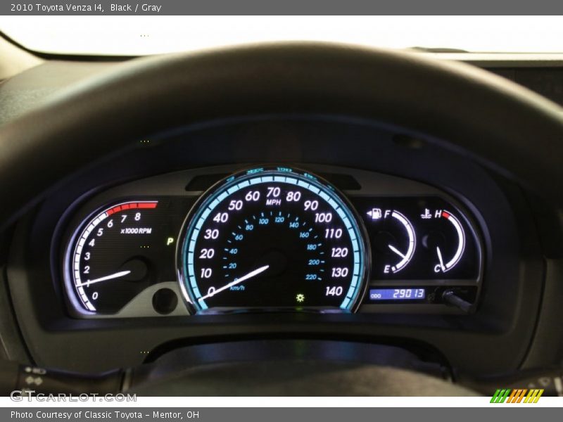 Black / Gray 2010 Toyota Venza I4