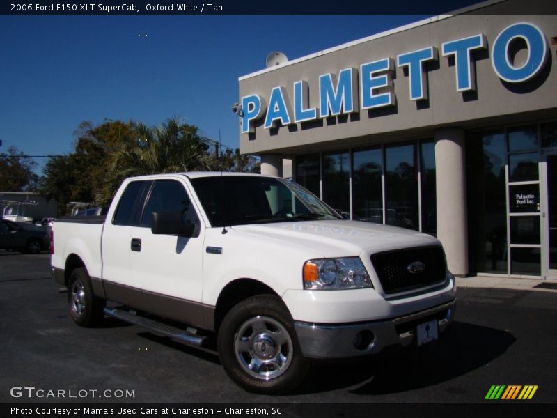 Oxford White / Tan 2006 Ford F150 XLT SuperCab