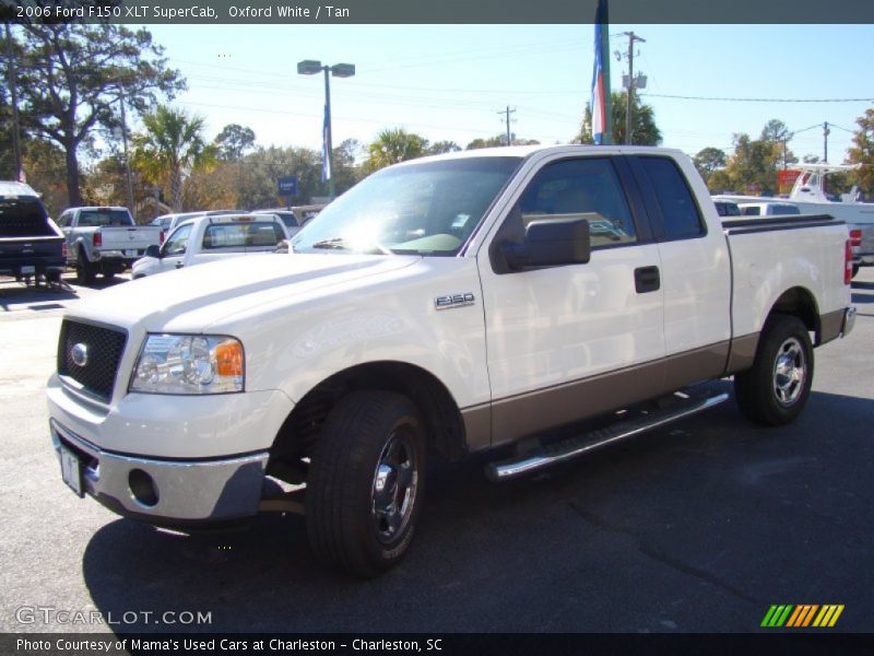 Oxford White / Tan 2006 Ford F150 XLT SuperCab