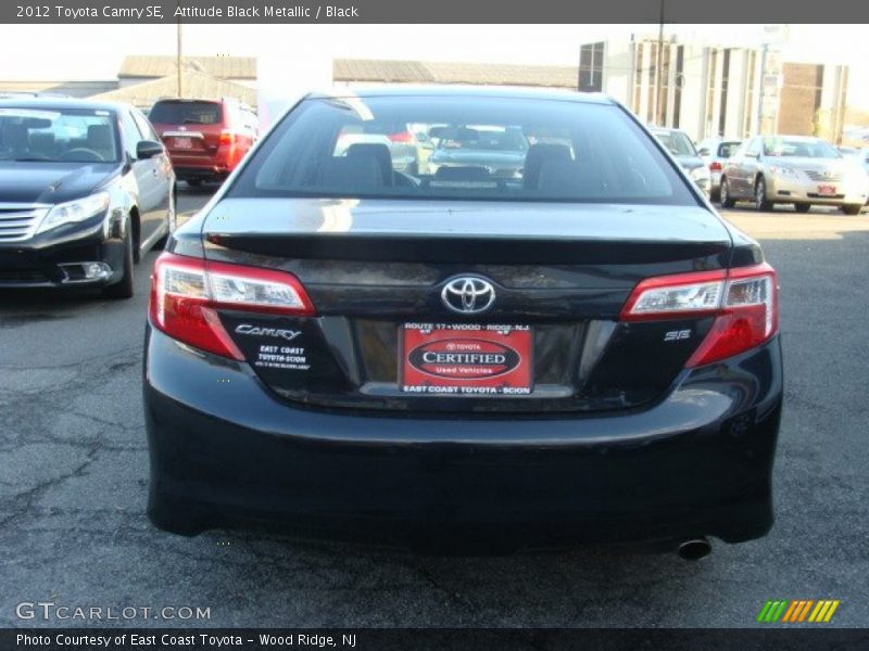 Attitude Black Metallic / Black 2012 Toyota Camry SE