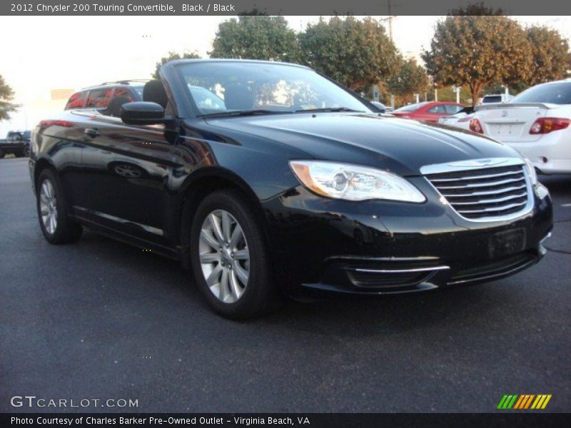 Black / Black 2012 Chrysler 200 Touring Convertible