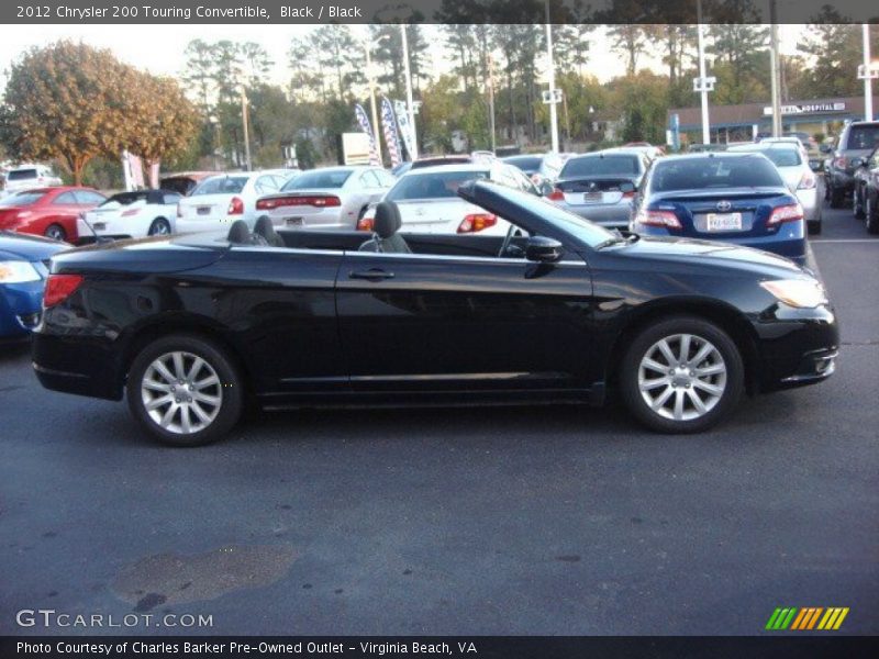 Black / Black 2012 Chrysler 200 Touring Convertible