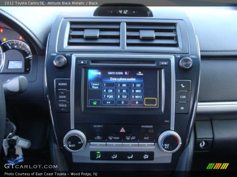 Attitude Black Metallic / Black 2012 Toyota Camry SE
