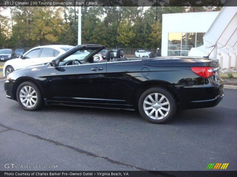 Black / Black 2012 Chrysler 200 Touring Convertible