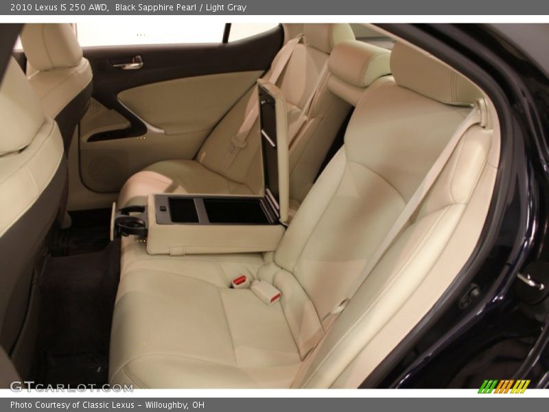 Black Sapphire Pearl / Light Gray 2010 Lexus IS 250 AWD