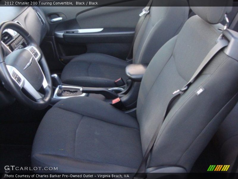 Black / Black 2012 Chrysler 200 Touring Convertible