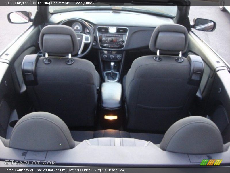 Black / Black 2012 Chrysler 200 Touring Convertible