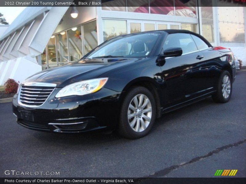 Black / Black 2012 Chrysler 200 Touring Convertible