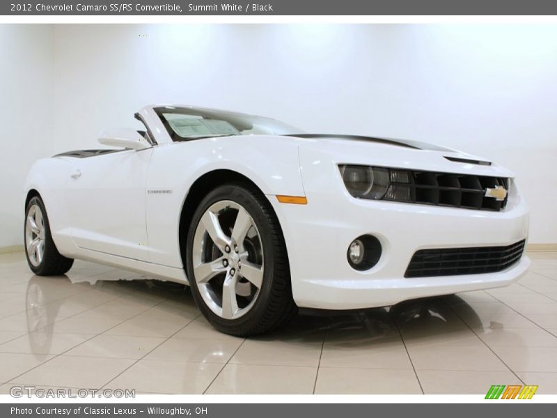 Summit White / Black 2012 Chevrolet Camaro SS/RS Convertible