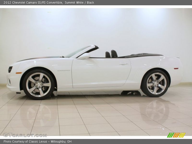 Summit White / Black 2012 Chevrolet Camaro SS/RS Convertible