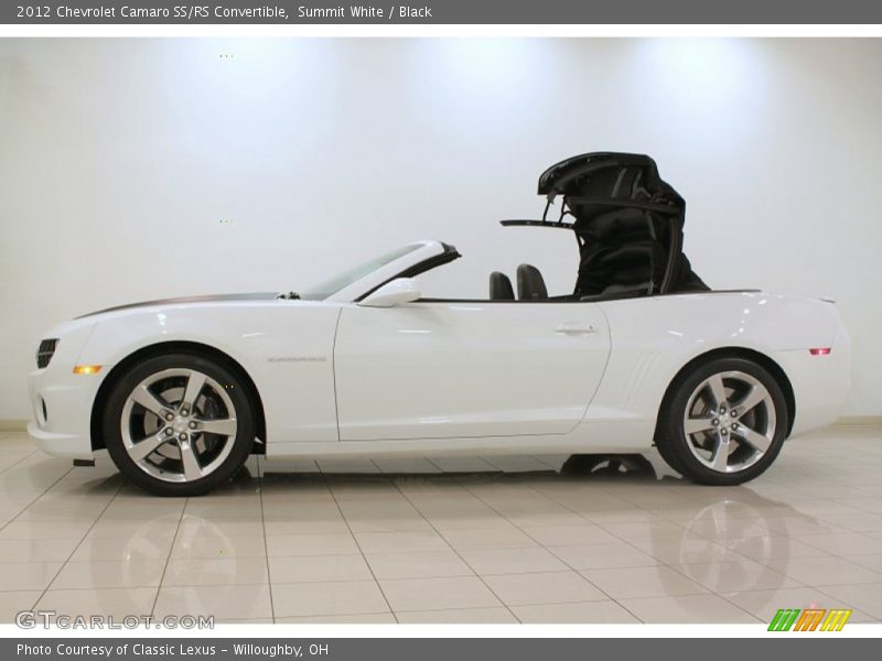 Summit White / Black 2012 Chevrolet Camaro SS/RS Convertible