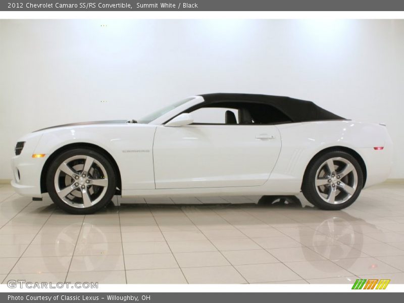 Summit White / Black 2012 Chevrolet Camaro SS/RS Convertible